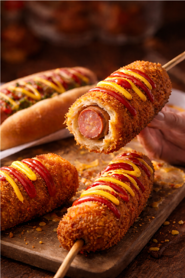 Corn dog contre Hot dog